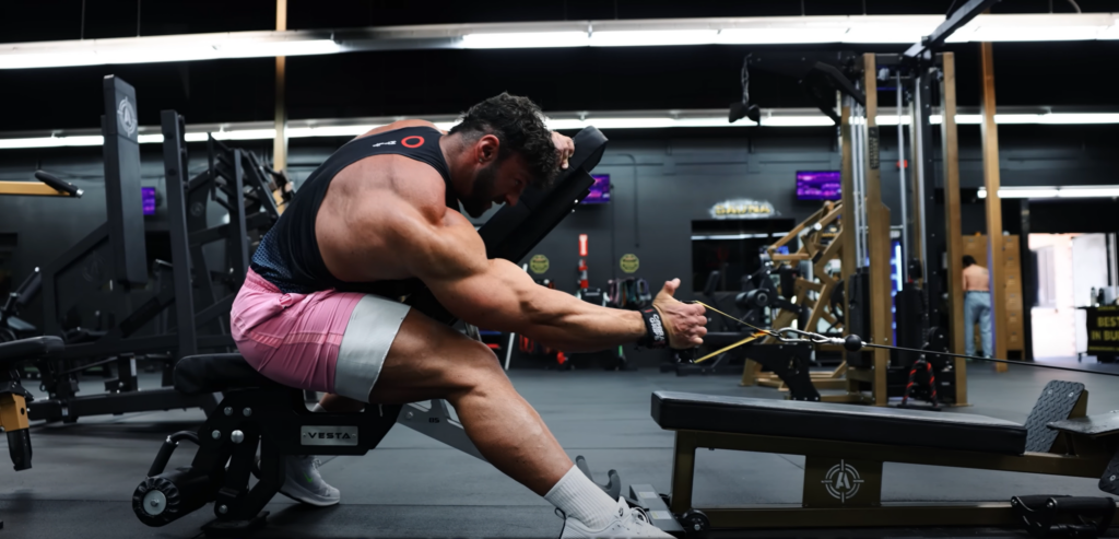 Unilateral Cable row