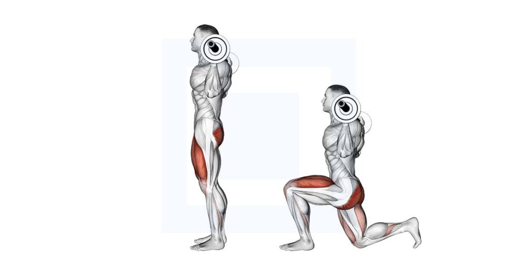 Barbell Step Back Lunge