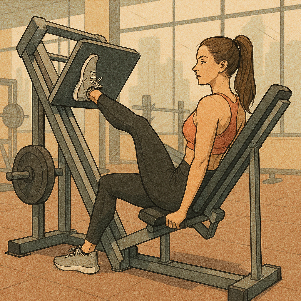 Single-leg side glute press
